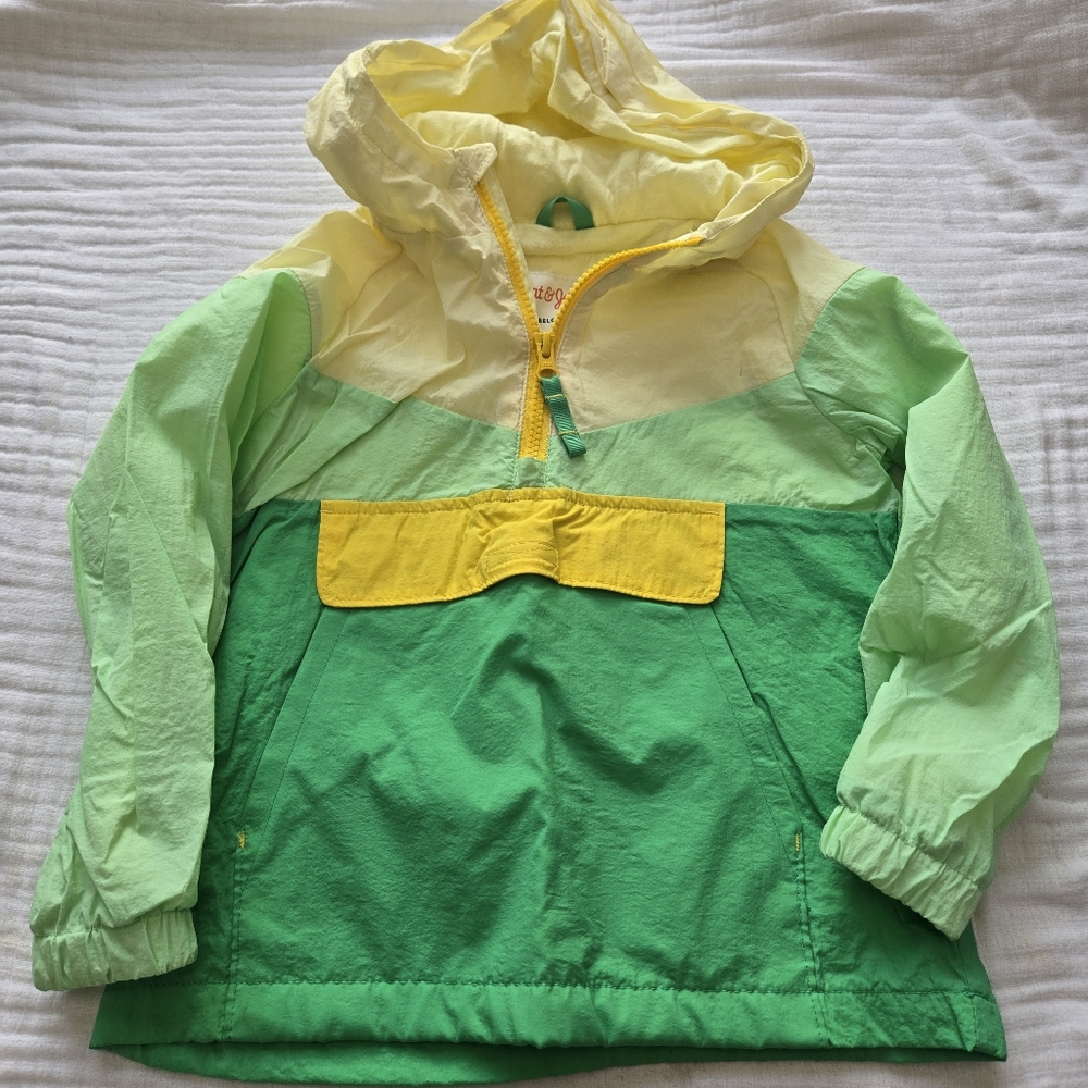 Colorful Hooded Windbreaker Jacket Cat & Jack 5T Anorak